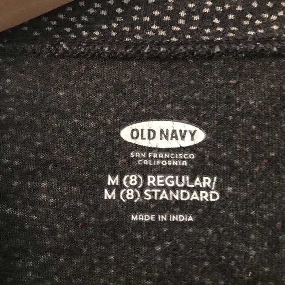 Tiny stars - Old Navy size 8 long sleeve black top, white stars shirt EUC - Picture 8 of 8